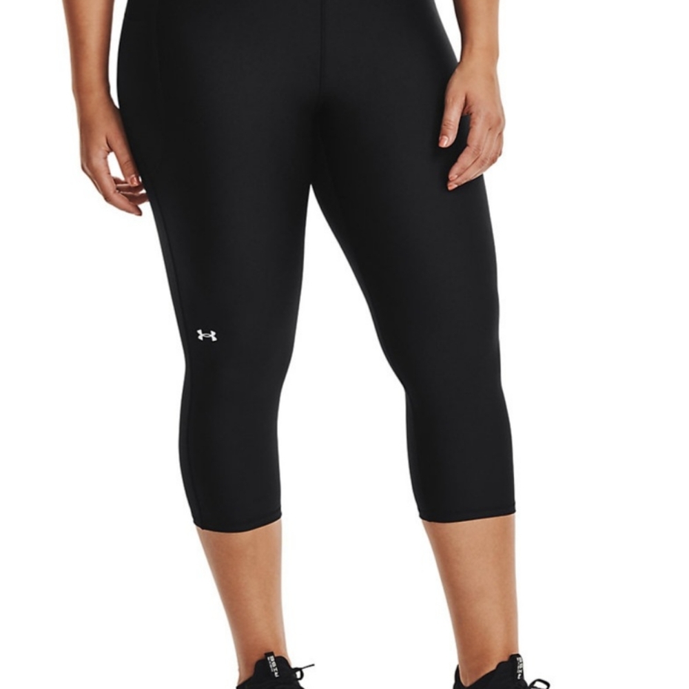 Plus Size Under Armour HeatGear High-Waisted Capri Leggings